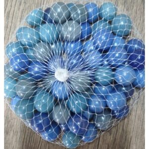 Natural Blue Multicolour Circle Shape Pebbles