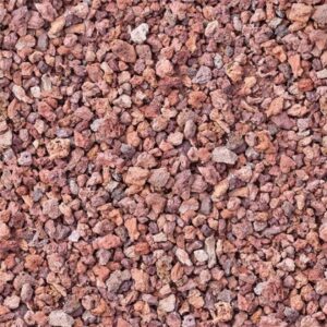 Red rock pebbles